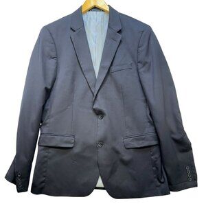 Tommy Hilfiger Mens Wool Suit Jacket 44L X 38W Navy Blue